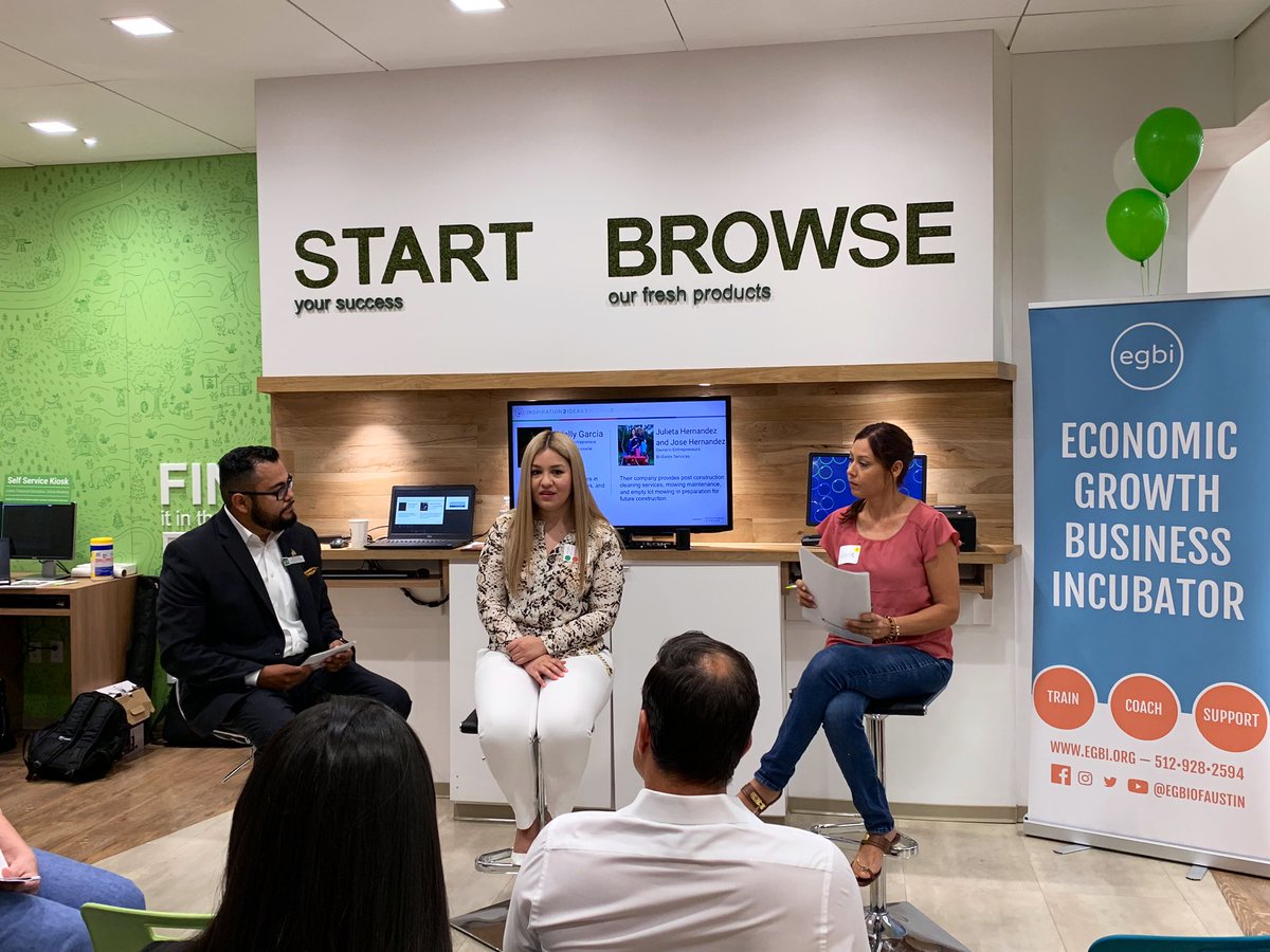 luistweeto's tweet photo. Our very own @GAHCC Executive Board Member - Nelly Garcia, incredible Owner of @RocheliPatisser sharing her entrepreneurial story at this morning’s @AskWoodforest @EGBIofAustin @GAHCC #E4All #GAHCCfamilia https://t.co/hQDOtiEgbj