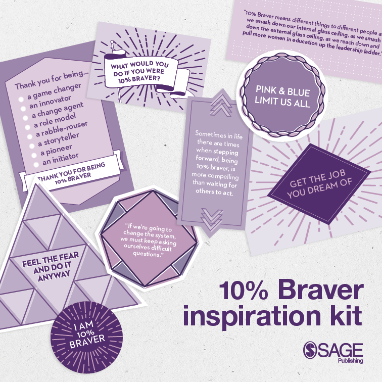SageEducation's tweet image. Decorate your workspace with this printable inspiration kit for daily motivation to be 10% braver throughout the school year ow.ly/Eq1Q50vGEsH @WomenEd @ViviennePorritt @keziah70 #WomenEd #BalancedforBetter