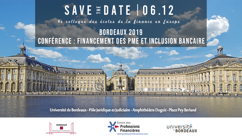 📢 Le #Colloque régional est de retour ! Pour cette 4e édition, nous vous attendons à <a href="/Bordeaux/">Bordeaux</a> afin de débattre🗣️ autour de deux tables rondes. Les thèmes ? Le financement des #PME et l’inclusion #Bancaire 💳
ℹ️ Pour s'inscrire 👉 bit.ly/30CxwR0
<a href="/univbordeaux/">Université de Bordeaux</a>