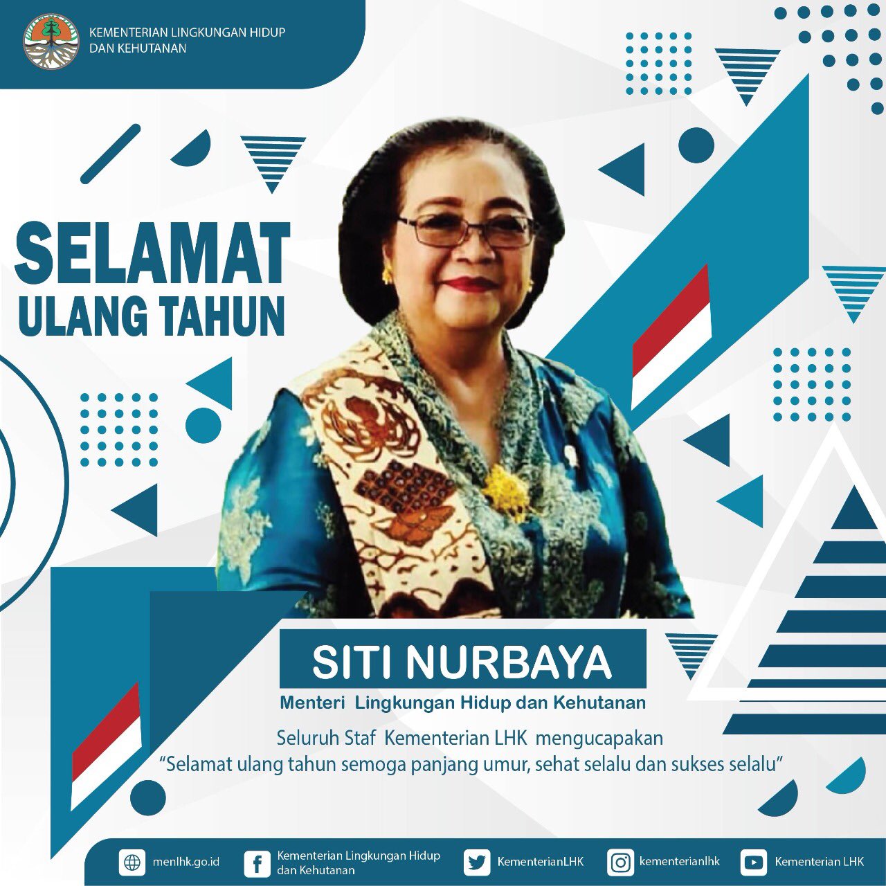 Kementerian Lhk On Twitter Selamat Ulang Tahun Ibu Menteri Lhk Sitinurbayalhk Semoga Panjang Umur Sehat Dan Sukses Selalu Terima Kasih Atas Semangatmu Dalam Menjaga Lingkungan Dan Hutan Agar Tetap Lestari Semoga