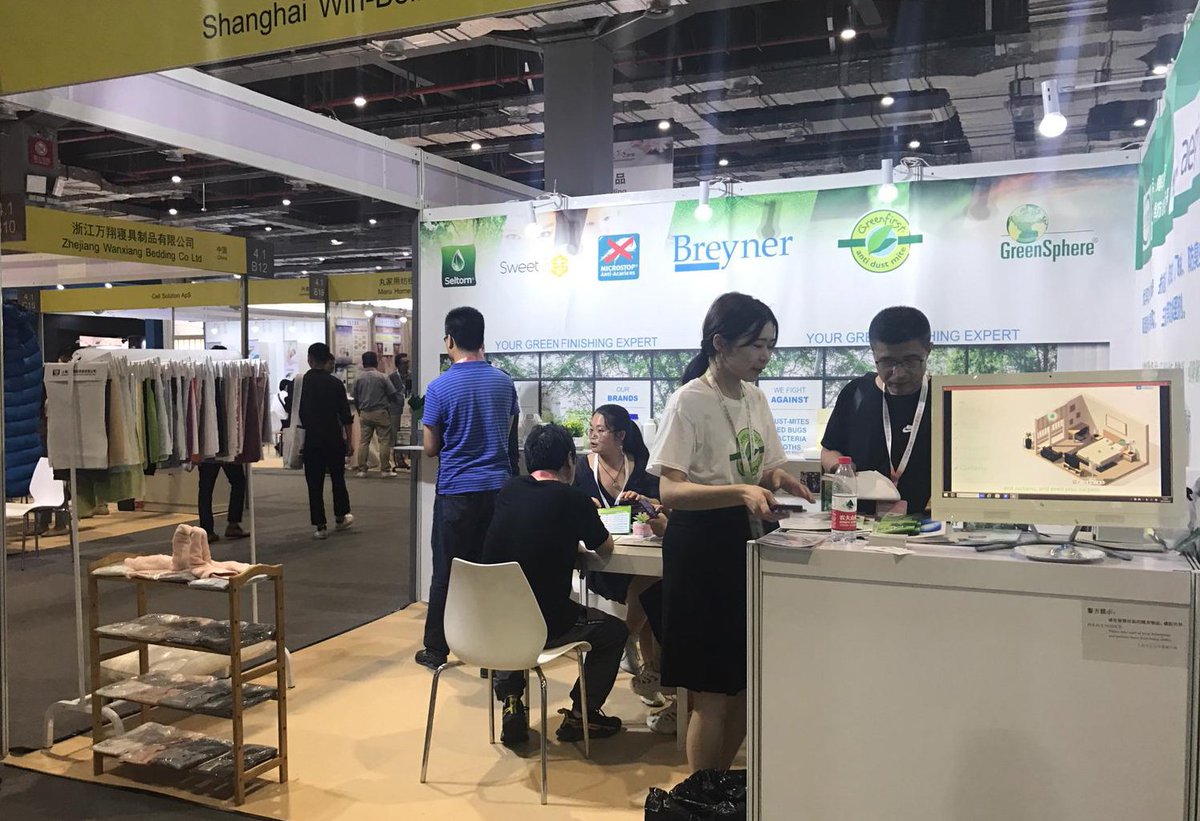 BreynerCompany's tweet photo. The show @IntertextileH opens its gates ! Visit us and discover all our #plantbased formulations adapted to different types of material : textiles, foams, fibres, feathers,.. Hall 4.1H, stand A09 #Greenprotection #GreenFinishing #AntiParasitic #FinishingTextile #GreenInnovation https://t.co/KaZycX6qbk