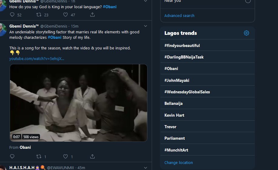 Obaniimusic's tweet photo. Wow! Thank you all #Obani fam!!!!!!
We are trending!!
The Love is too real!!!! Thank you!!!! Thank you guys!!!!! I’m most grateful for the support! #Obani #Storyofmylife https://t.co/19jOrBtg5L