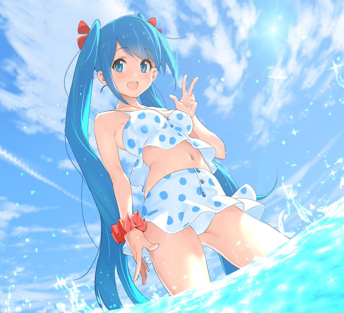 水着ミクさん 