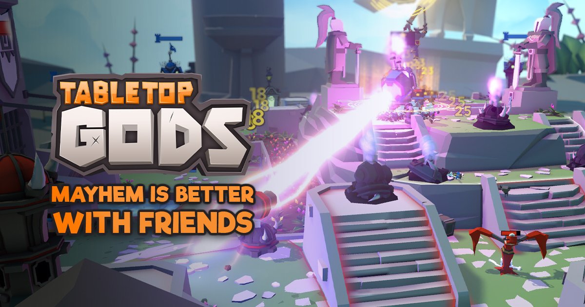 tabletopgods's tweet photo. Gather around our virtual tabletops with your favorite VR platform. You can play cross-platform with non-VR too! Face your friends in battle or spectate the high-octane action in Tabletop Gods!

https://t.co/5YX6ggfkCi

#vr #indiegames #tabletopgods #humpdaymotivation #steamgames https://t.co/lf4l9FNooB