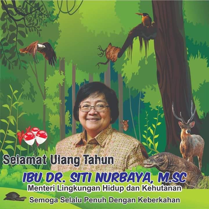KemenLHK's tweet photo. Selamat Ulang Tahun Ibu Menteri. Semoga berkah dan anugerah selalu tercurah untuk Ibu dan keluarga. https://t.co/sEK18FVNQK