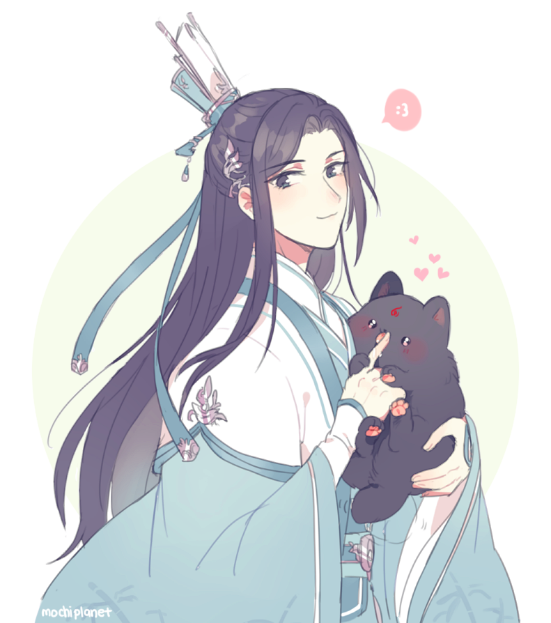 mochiplanet's tweet photo. i thought i was over it but i wanted to draw manhua shizun's :3 face https://t.co/oAWoAUS8T8