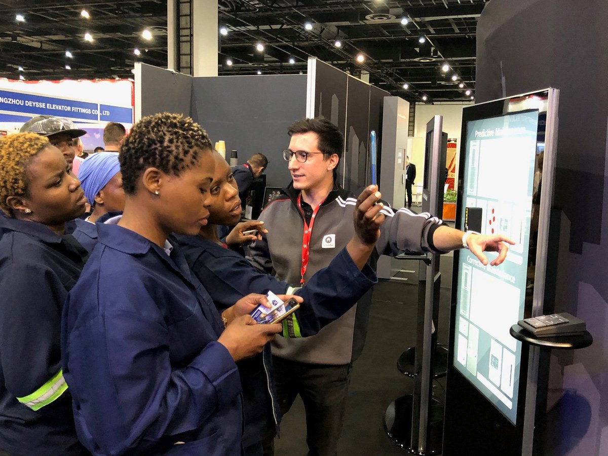 SchindlerAhead's tweet photo. We currently are with Schindler PORT at @GLE_Expo in Sandton, Johannesburg. Discover our latest innovation in transit management, connected mobility and passenger entertainment at our booth P2 today and tomorrow! #SchindlerIsMore
#ConnectedMobility #TransitManagement https://t.co/mBTwDh8AMJ