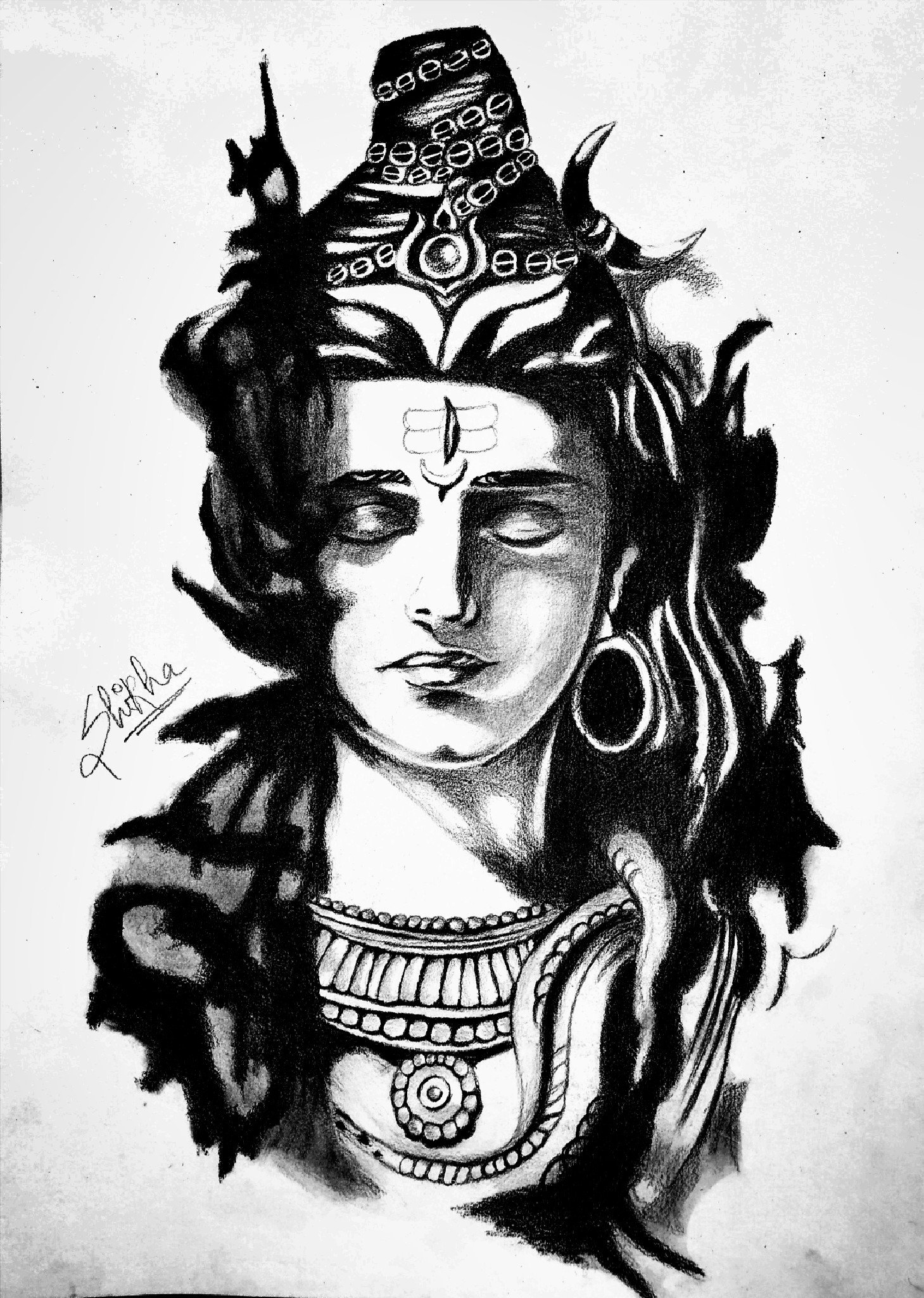 ArtStation - This drawing for Mahadev ji it's so easy drawing made by Reena  Drawing Academy