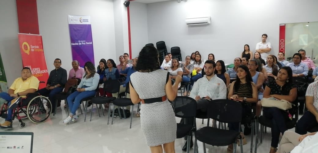 MintrabajoCol's tweet photo. @MintrabajoCol #GATT #DDFT #DTAtlantico con el grupo Gestores para la Empleabilidad de la Población con Discapacidad #GEDA realizaron taller de beneficios de la lnclusión laboral de personas con discapacidad, dirigido a empresarios del Atlántico #MintrabajoMásCerca @DIANColombia https://t.co/cpbDO2pzSI