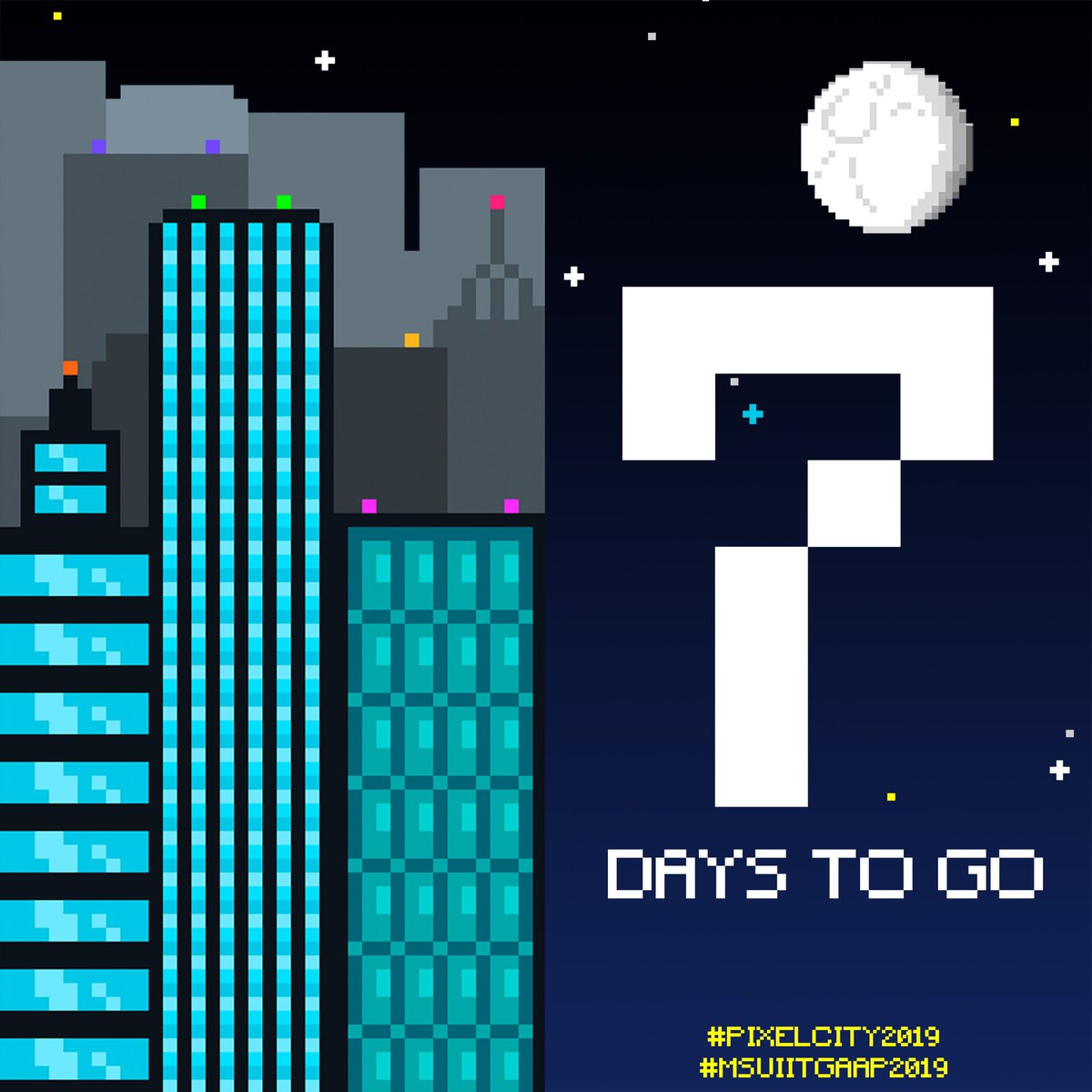KASAMAiit's tweet photo. What's up, KASAMA? We've got 7 days before #PixelCity2019! 🎉 

Know more about the BEST. GAAP. EVER. by exploring the hashtag #PixelCity2019 🏙️ Exciting things coming your way!!! We hope you're ready for it 😉👀 https://t.co/a8B45nDkIG