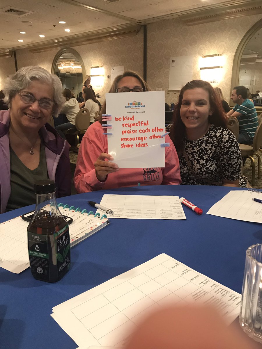 eflahertyprek's tweet photo. PreK Professional Study Day, our table making a commitment for the day #BCPS_ConsciousD https://t.co/KP0vvxl8XL