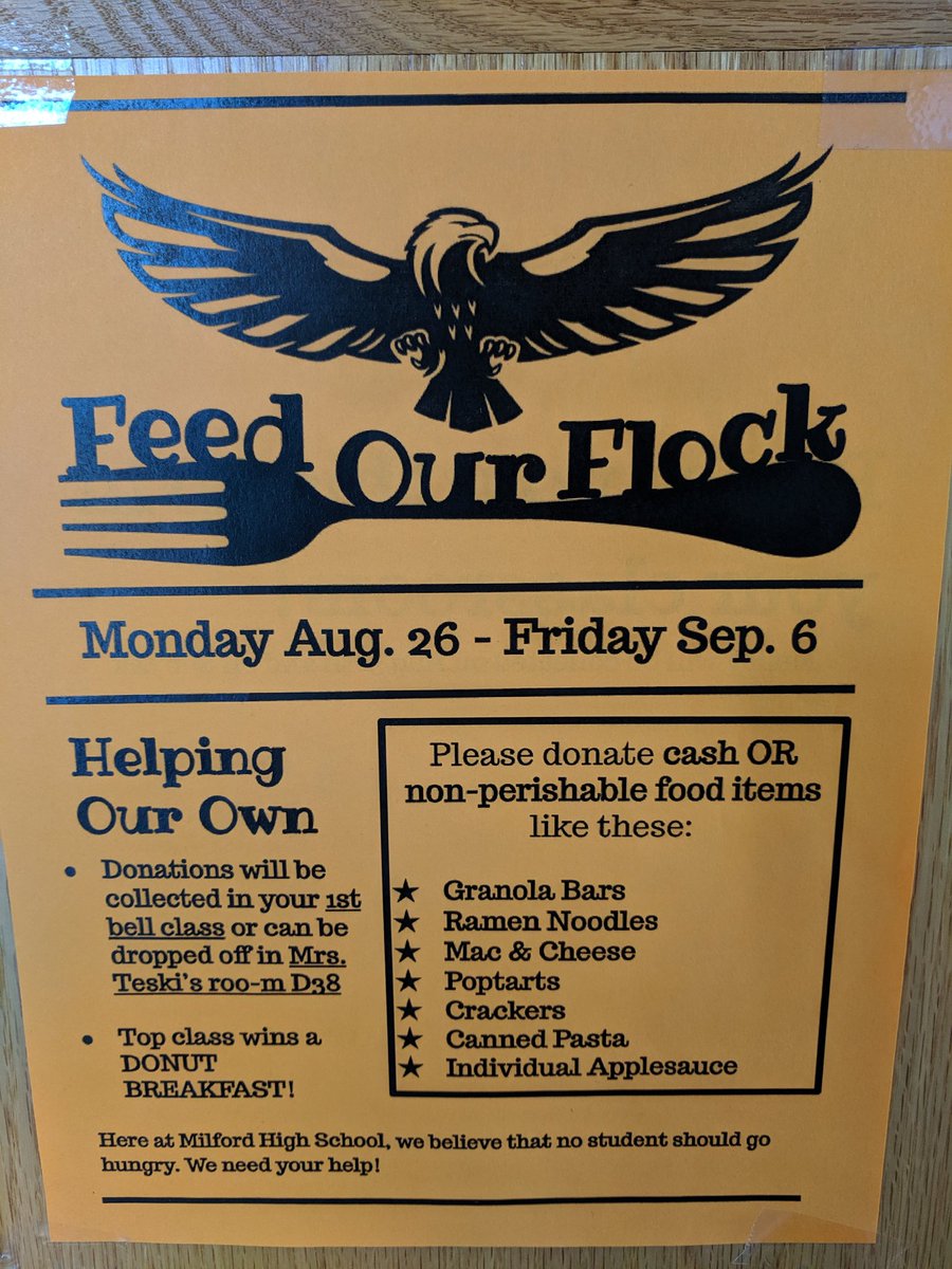 Feed our Flock Drive is happening now! Donate today!