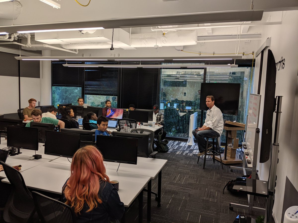 Excited to have our Co-founder <a href="/joshmc1/">Josh McAfee</a> talk with <a href="/DgtlCrafts/">DigitalCrafts</a> cohort about career prep and how Wuhu can help them connect with companies faster!
