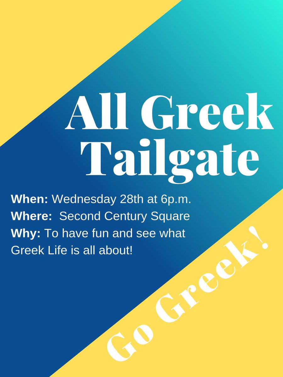 It’s tailgate szn! Come hang out with us and <a href="/IFCNSU/">IFC of NSU</a> to learn all about Greek life at NSU! 🎊