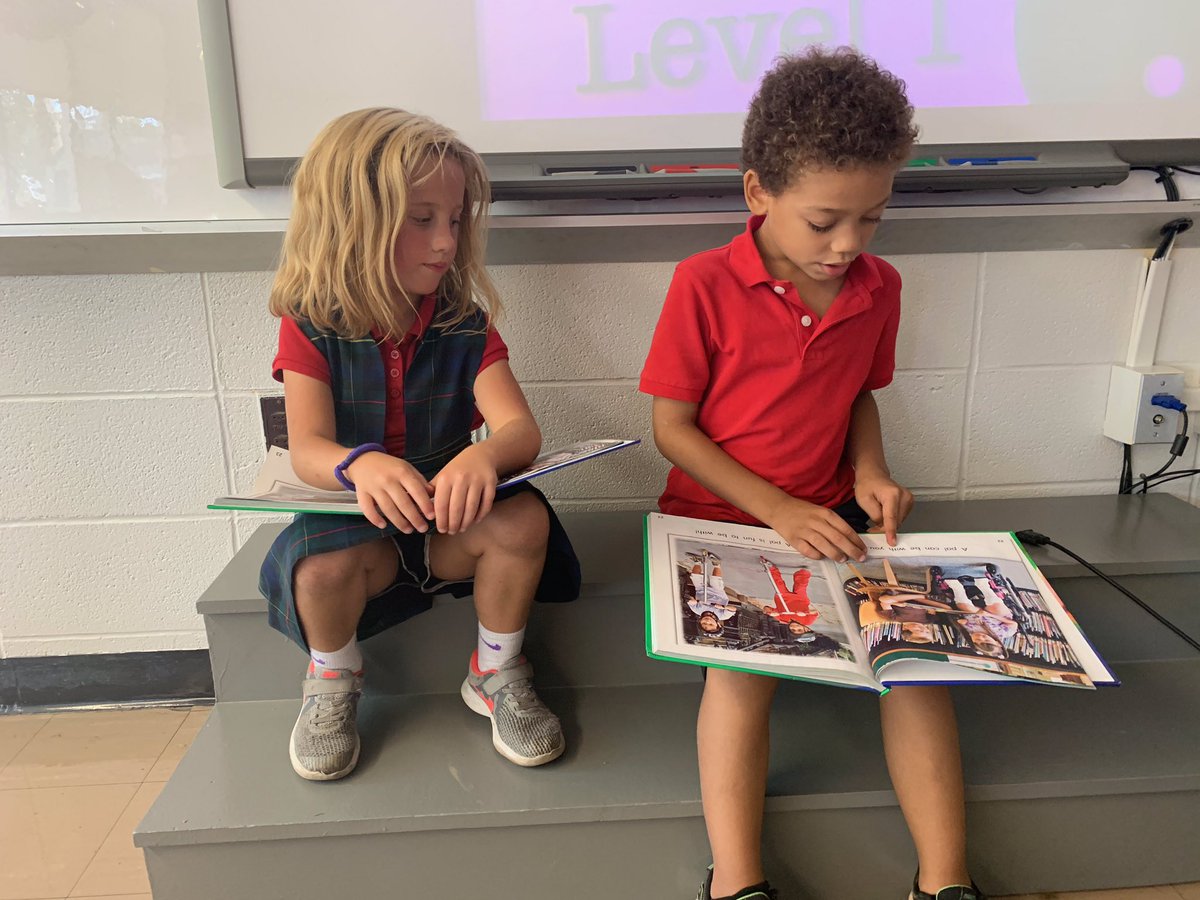 STMMschoolstl's tweet photo. Buddy reading...always more fun to read with a friend!#catholicstl # https://t.co/HnTpfNS6io