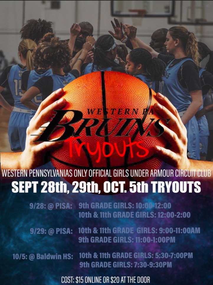 WPABruinsAAU's tweet photo. @WPABruinsAAU tryouts for the 2021 thru 2023 classes will be held on Sept 28th, 29th &amp; Oct 5th 2019! 

To register, click here >>> https://t.co/8RbzHOZBSY

#BruinsNation #PittsburghsNATIONALProgram https://t.co/5xlB1YYtMS