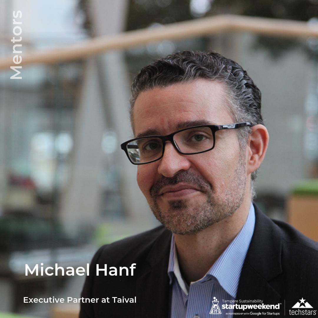 SWSustainTre's tweet photo. MENTOR INTRODUCTION

Michael Hanf

Michael is an Executive Partner at Taival. He is working with companies to understand how their business and operating models will change through technological, environmental and societal influences. https://t.co/uUucoNdj4Z
