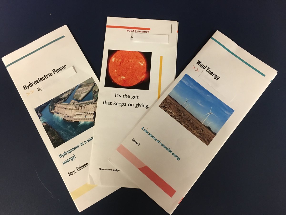 ETBoonTech's tweet photo. Boon 6th Grade creating Energy Brochures in Publisher.  Students also used Google Docs to gather their research.#wemakeithappen @BoonPatriots @teachplustech @bjkoliba https://t.co/ocn4YmulZQ