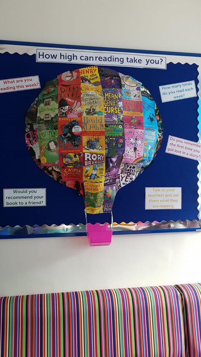 GregorRebecca's tweet photo. Was totally inspired by @MissCarrigan for her incredible display and have "almost" replicated it in our library. Thanks for the inspiration๐๐ #readingforpleasure #twitterinspired #displays #sharingiscaring @_Reading_Rocks_ @SchoolReading https://t.co/os0unav5NK
