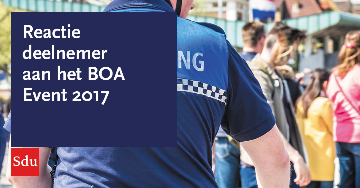 “Deze dag biedt voldoende mogelijkheden om meer te weten te komen over de groene, grijze en Domein I BOA's.” Beleef het zelf tijdens #hetboaevent 2019. bit.ly/33RgJvE
