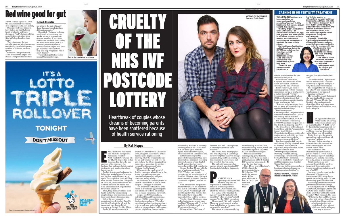 kathopps's tweet photo. I wrote about the heartache faced by couples desperate to become parents because of the NHS #ivfpostcodelottery system - and why the problem is getting worse. Thanks to the people who shared their stories, plus @FFairness @ivfbabble and @FertilityNUK for their input https://t.co/5kiM2iQ7V4