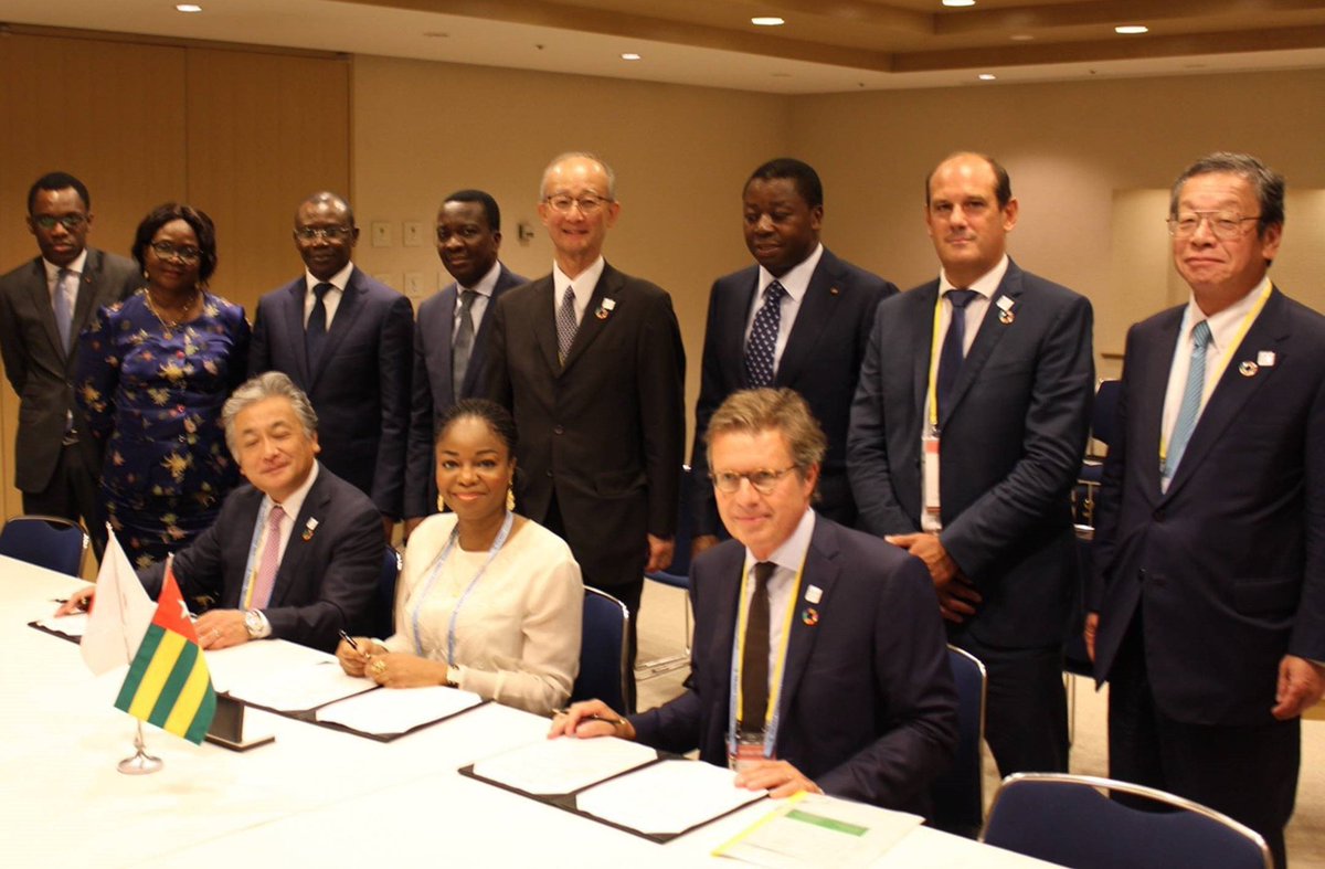 Nous sommes fières d’annoncer la signature d’un MOU entre le Gouvernement du Togo, TTC (Toyota Tsusho Corporation) et CFAO Group lors de la Conférence Internationale sur le Développement de l’Afrique de Tokyo (TICAD) ce mercredi 28 août 2019.

linkedin.com/posts/cfao-te_…