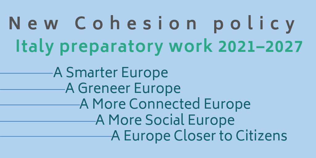 OpenCoesione's tweet photo. Programmazione 2021-2027 il confronto partenariale in corso
🔗Qui i documenti  il IT 🇮🇹https://t.co/EuknWCEYXR

2021-2027 Ongoing partner discussion (EN)
🔗https://t.co/7hLpnhk6er

#CohesionPolicy #ESIFunds #NewCohesionPolicy
#beyond2020 https://t.co/jjeONqrI3B