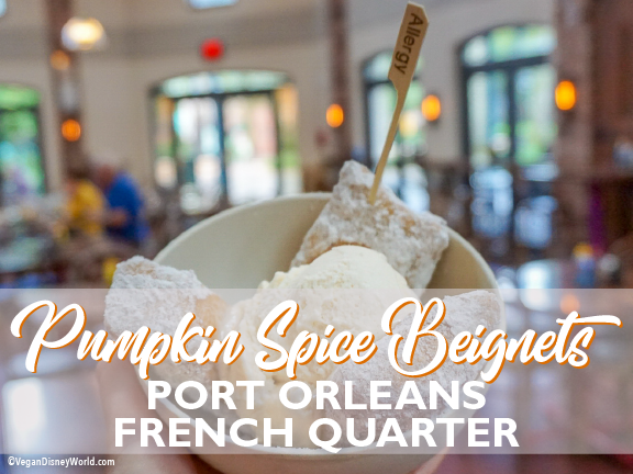 VeganWDW's tweet photo. Vegan Pumpkin Spice Beignets are back! https://t.co/kkFNvAVCKq https://t.co/FvAmCrlkwz