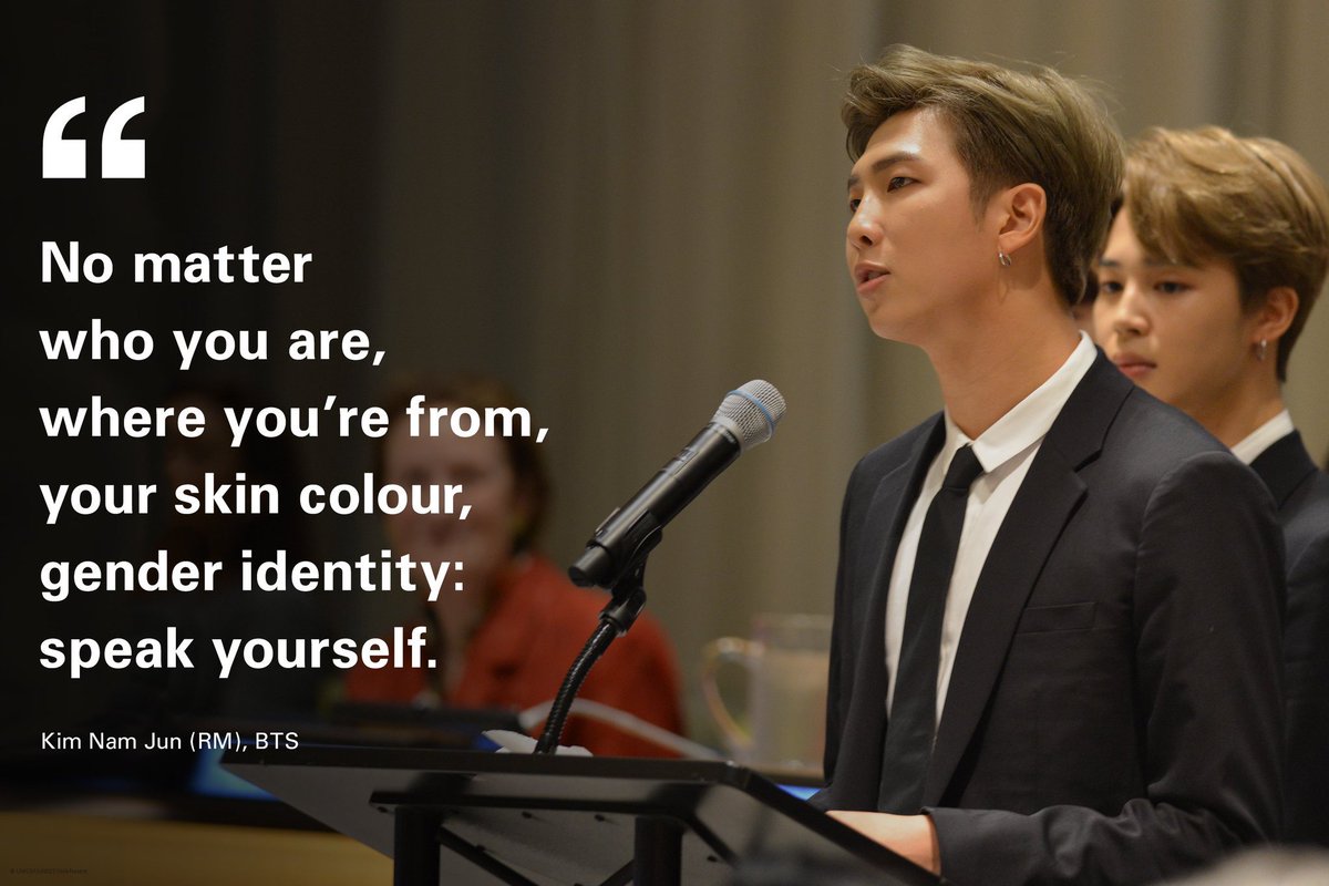 This week’s #WednesdayWisdom comes from @BTS_TWT. Thank you for encouraging young people to stand up and speak out. #ENDviolence