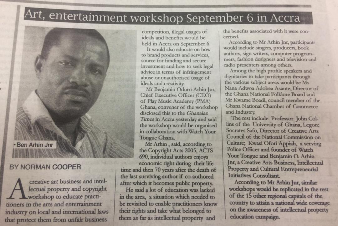 bnoskka's tweet photo. Ghanaian Times pg15. August 24, 2019 publication https://t.co/kowTfR47p7