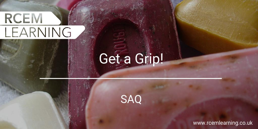 A 34 y/o pregnant female attends your ED Minor Injuries Unit. She complains that she can no longer use her hands and finds it difficult to perform her usual activities of daily living due to pain along and beneath her thumbs.

Answer our new SAQ here 👉 bit.ly/2zw45UF