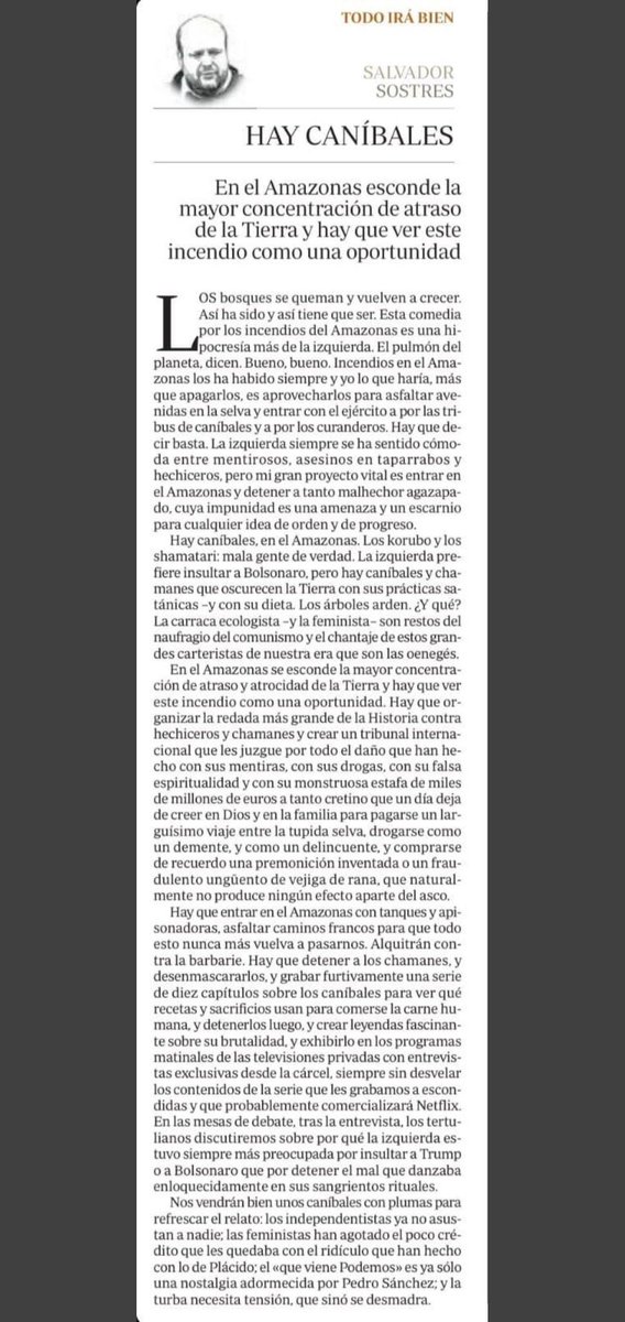 La intel·ligència no hi té res a veure. Provocar des de la frivolitat, la immoralitat i la impostura, sí. Emmcascarades d'aparent coneixement i cultura. I en realitat, tot és intolerància i egolatria. Cap aportació per millorar les coses, ni tan sols el debat