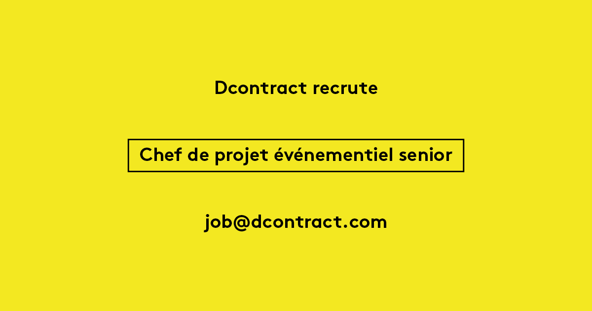 Dcontract_Paris's tweet photo. Hello #Twitter !👋
💼 Si tu es à la recherche d'une mission de 6 mois en #événementiel, a au moins 4 ans d'expérience sur un poste similaire, aime manager et transmettre à ton équipe et est à l'affût des dernières tendances 👇
Notre dream team t'attend 💛 #job https://t.co/GscOUuWa3Q