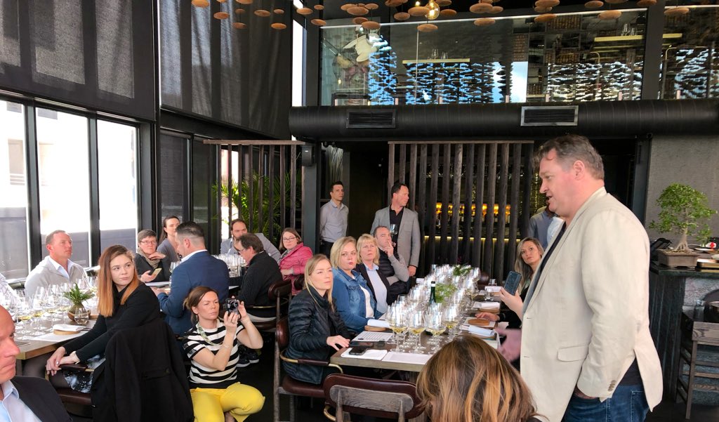 JaxLahoud's tweet photo. Out the starting blocks... @CheninKing introducing #EDEN #highdensity single vineyard wines, tasting 2014, 2016 & 2018 #FirstInSA with @SirisVintners https://t.co/h43lOdsgd1