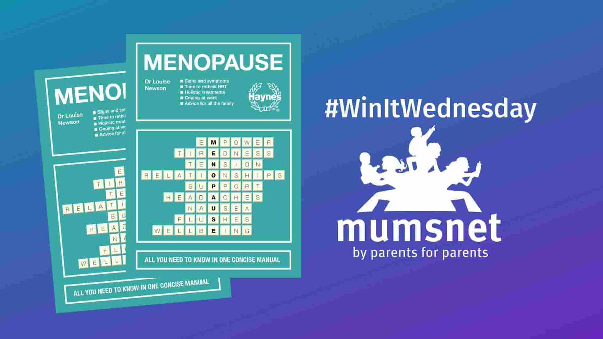 MumsnetTowers's tweet photo. This #WinItWednesday we're giving away three signed copies of the Haynes Menopause Manual. 

Just #RT and #Follow to enter this #competition @HaynesManuals  @mymenopausedr 

Read more about the book here: https://t.co/tiLuFaE46p https://t.co/JVqmiVd66L