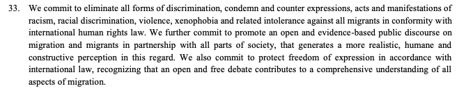 And it explicitly defends freedom of expression 5/7