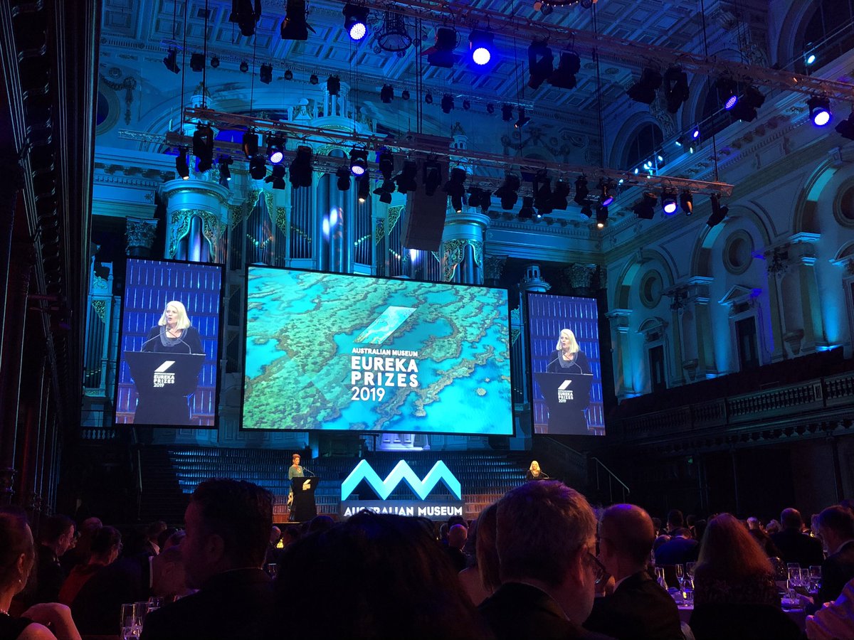 emmafcamp's tweet photo. Great to be supporting @UTSResearch at the @eurekaprizes. Well done to all of the finalists. #EurekaPrizes #eureka2019 #science #research #awards @UTSEngage https://t.co/8mztntgyiX