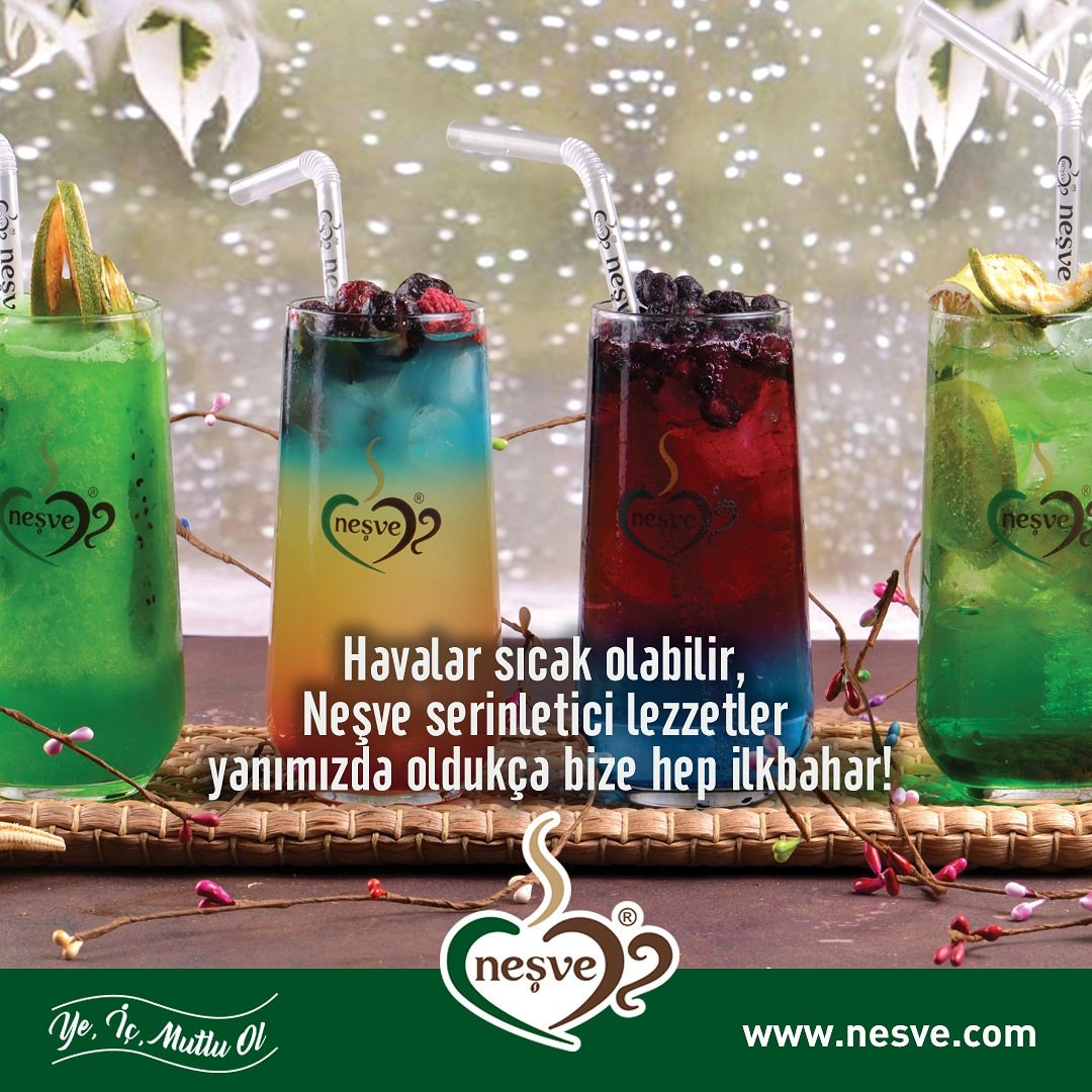 nesvesosyal's tweet photo. Havalar sıcak olabilir, Neşve serinletici lezzetler yanımızda oldukça bize hep ilkbahar! 🍹🍹🍹🍹🍹 https://t.co/AgZ6odmnMS