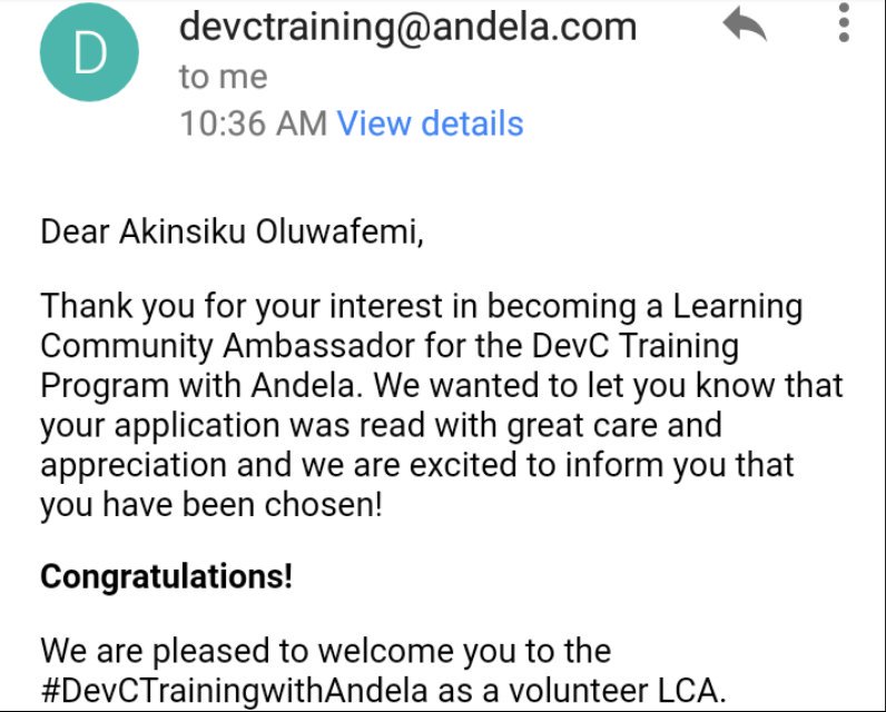 david_akinsiku's tweet image. I just got selected as a Learning Community Ambassador, yay!! #devctrainingwithandela #facebookfordevelopers