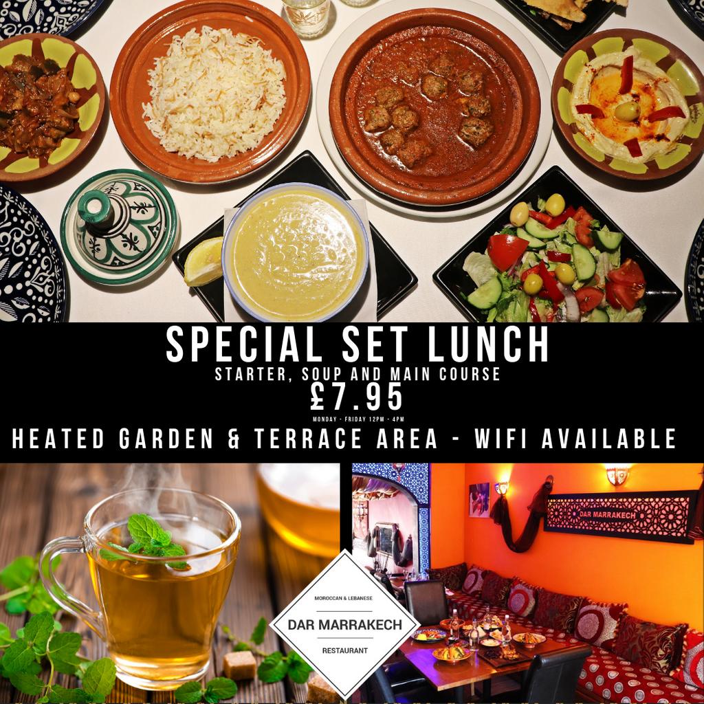 Cancel all your lunch plans! There's only one place you need to be this afternoon and that's with us! ⁠
⁠
#darmarrakech #moroccan #lebanese #foodstagram #londoneats #secretlondon #love #newham #stratford #group #friends #family #lunchtime #setlunch #lunch #booknow⁠