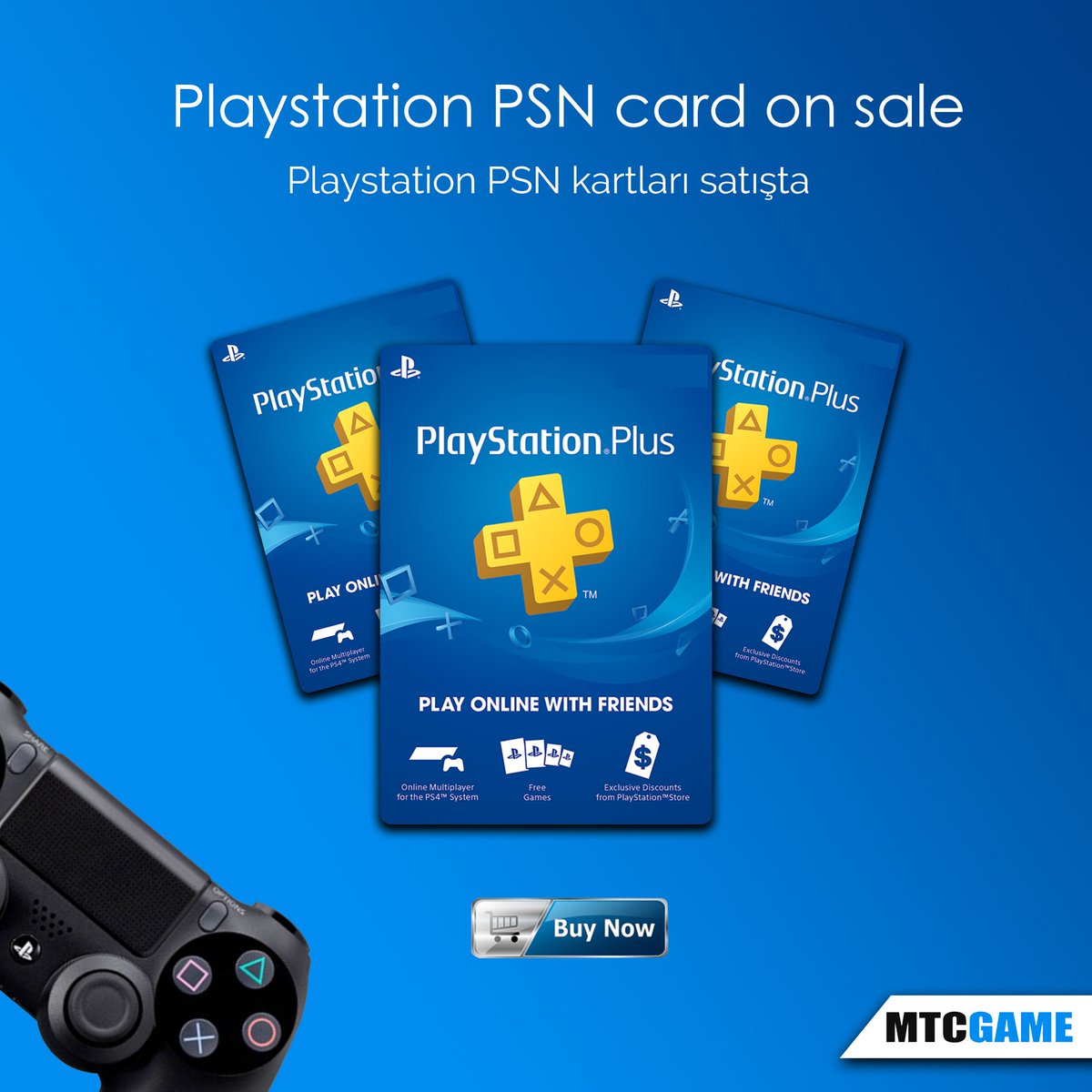 mtcgame's tweet photo. Playstation PSN card on sale !
https://t.co/G0SdkJB0GC
#game #gamer #oyun #play #games #instagram #gaming #instagood #oyuncu #twitch #pc #fun #youtube #PlayStation #psn #psngames #playstationplus #cards #OnSale #playing https://t.co/5trLbZLu6N