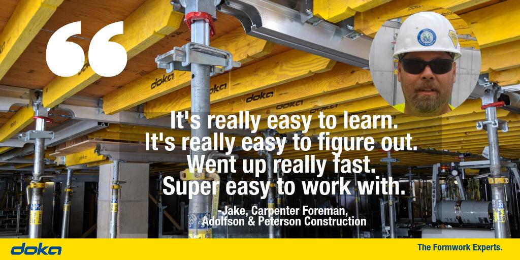Doka_USA's tweet image. 1st time #SuperDek customers, Adolfson &amp;amp; Peterson Construction, talk about their experience. 👉 youtu.be/35CFeOKqYjo
 #SuperDekSlabs #SlabFormworkSuperHero #MoreThanFormwork