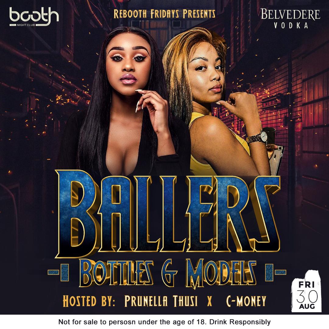 djscratchmasta's tweet photo. This #ReboothFRIDAY August 30🗓 At @boothsandton We Are Bringing You The “BALLERS💰 #BOTTLES🍾 &amp; #MODELS💃🏿 VIBE🔥

It’s The OFFICIAL FRIDAY TURNUP Hosted By The Gorgeous @prunella_thusi &amp; The Sexy @c.money_xx 💃🏿 

#ReboothFriday🚨
#BoothWay🔥 https://t.co/G9pXFmkiqf