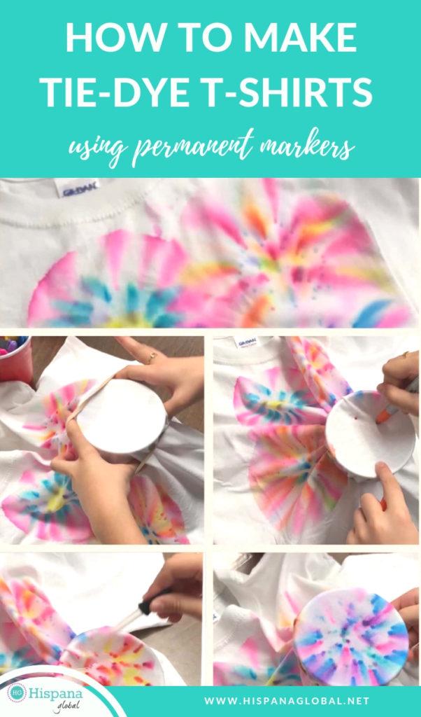 How to make tie-dye t-shirts using permanent marke...