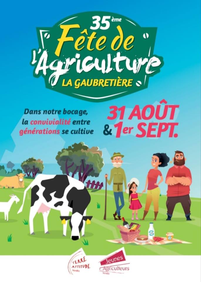 Cerfrance85's tweet photo. Retrouvez vos conseillers Cerfrance Vendée à la fête de l'agriculture à La Gaubretière en #Vendée le 31 août et le 1er septembre !

Au programme Moiss'Batt Cross, voltige équestre, feu d'artifice... 🎆 Venez nombreux 😀

@FeteAgri @JAVendee @agriculteurs85 #ActeurDuTerritoire https://t.co/5vobRO9hYs