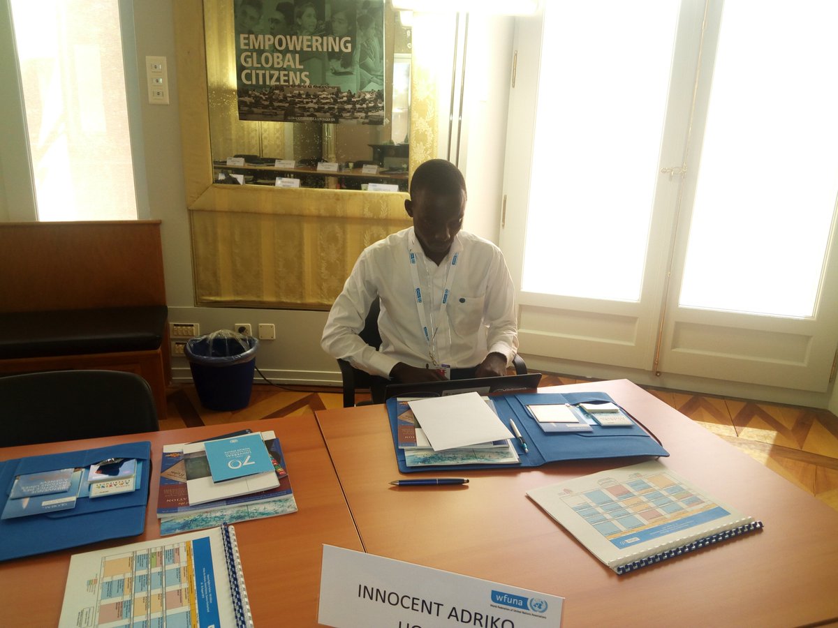 Diplomat_Inno's tweet photo. Day 3 of the @WFUNA Youth Human Rights Training in Geneva. It is a great learning experience for we youth from around the world. We look forward to implementing Human Rights Projects in communities and continously working for a better humanity. #HRAction #UNgen #WFUNA #UNAU https://t.co/LBYlmaJ8Mu