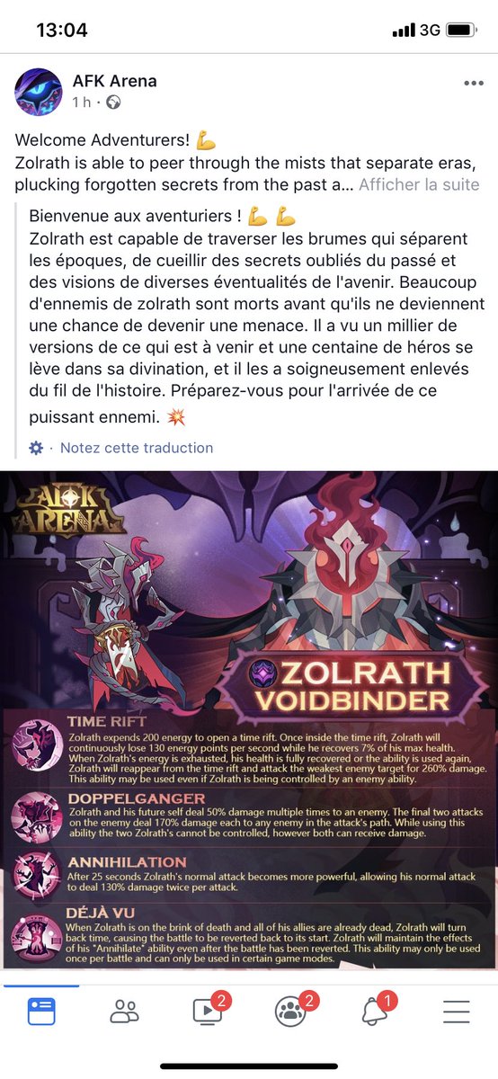 AFKArenaFR's tweet photo. Un héros hypogéens super classe sera ajouté au jeu ! https://t.co/29loAKpbor