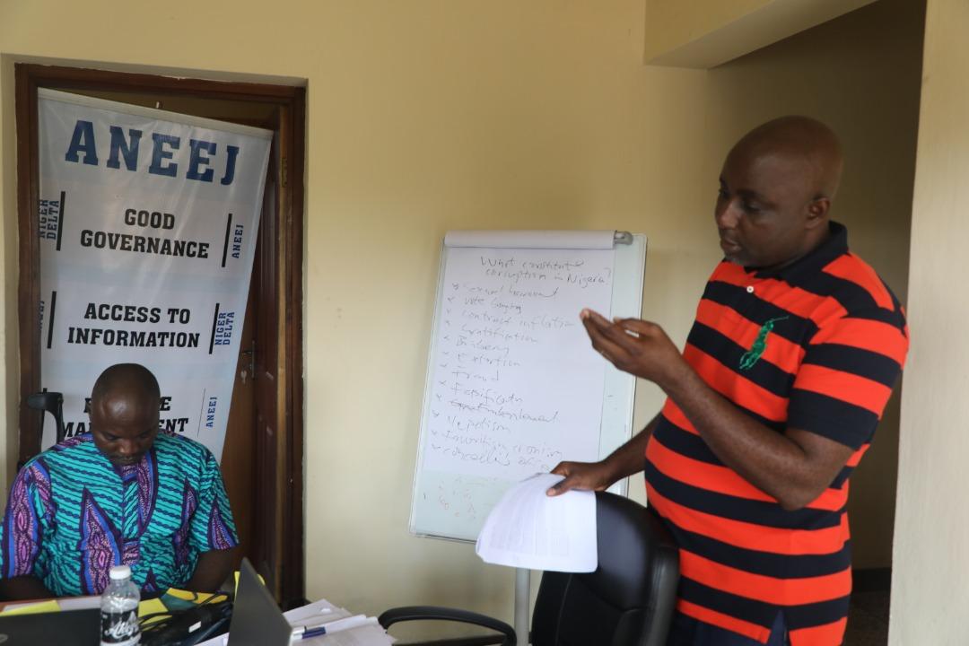 aneejnigeria's tweet photo. #OpenND #CorrupionMustNotPay Day 3: Recap of day 2 activities by ANEEJ Senior Program Officer, Mr. Innocent Edemhanria @ the Training and Mentorship on Anti-corruption for Young Activists and Champions. @bread4theworld @ighodi @Ugolor @LAtakpu @CSOHUBNG @ICPC_PE @officialEFCC https://t.co/vGcqES3rdG
