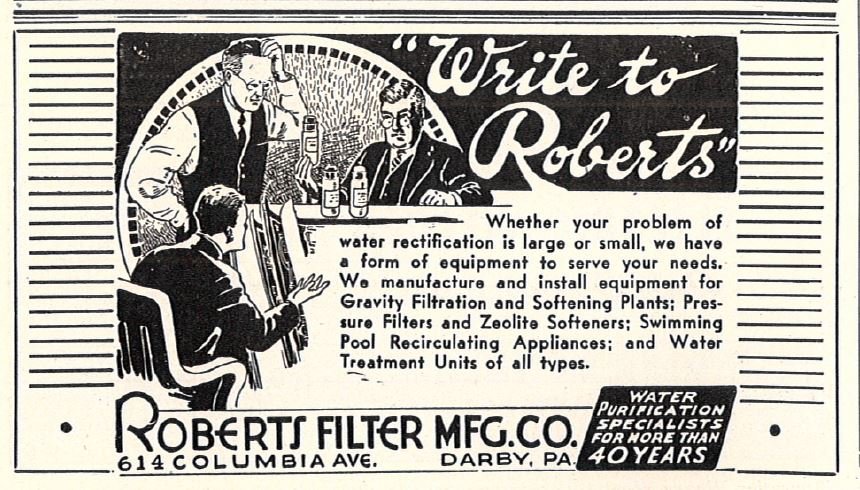 Hey cool, I found this great old filter ad from our friends <a href="/Roberts1889/">Roberts Filter Group</a>  dating back to the 1930's in our archives.  

Like us they were almost celebrating 50 years by then !!   
GREAT STUFF!! 😘👍  #pioneers