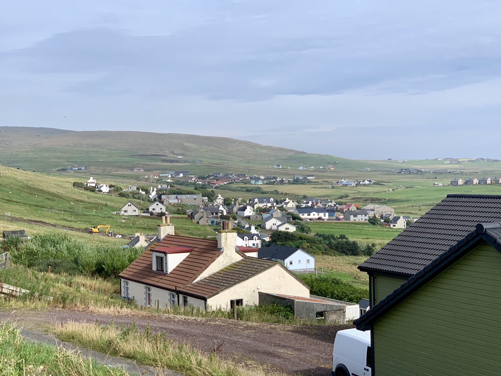 MargaretFerrier's tweet photo. Girl power today in #Hoswick out campaigning for our fantastic @theSNP candidate @tprwills a lady I spoke to at a door complemented Tom on how good he was at the hustings on Monday evening - #VoteSNP #VoteTomWills Thursday 29th https://t.co/tG0DLIupHD